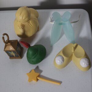Disney Parks Mr Mrs Potato Head Peter Pan Tinkerbell Wings Wand Lantern Lot of 6